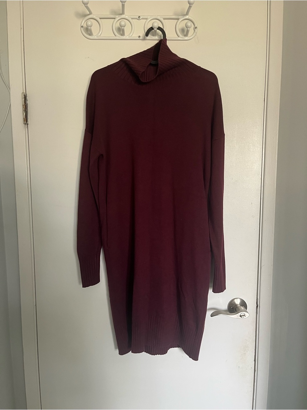 lululemon athletica Long Sleeve Turtleneck Dress in Wine